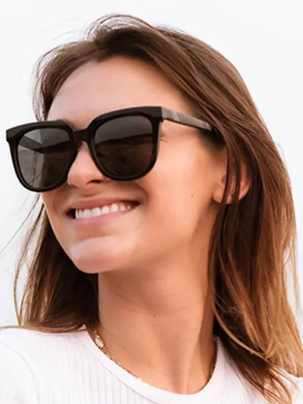 Blenders Grove Midnight Drama Sunglasses Sunnies Shiny Polarized Lenses Black